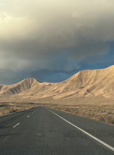 Strasse Famara  Lanzarote