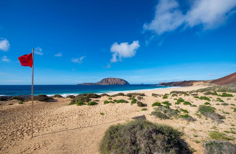 Playa en la isla de La Graciosa